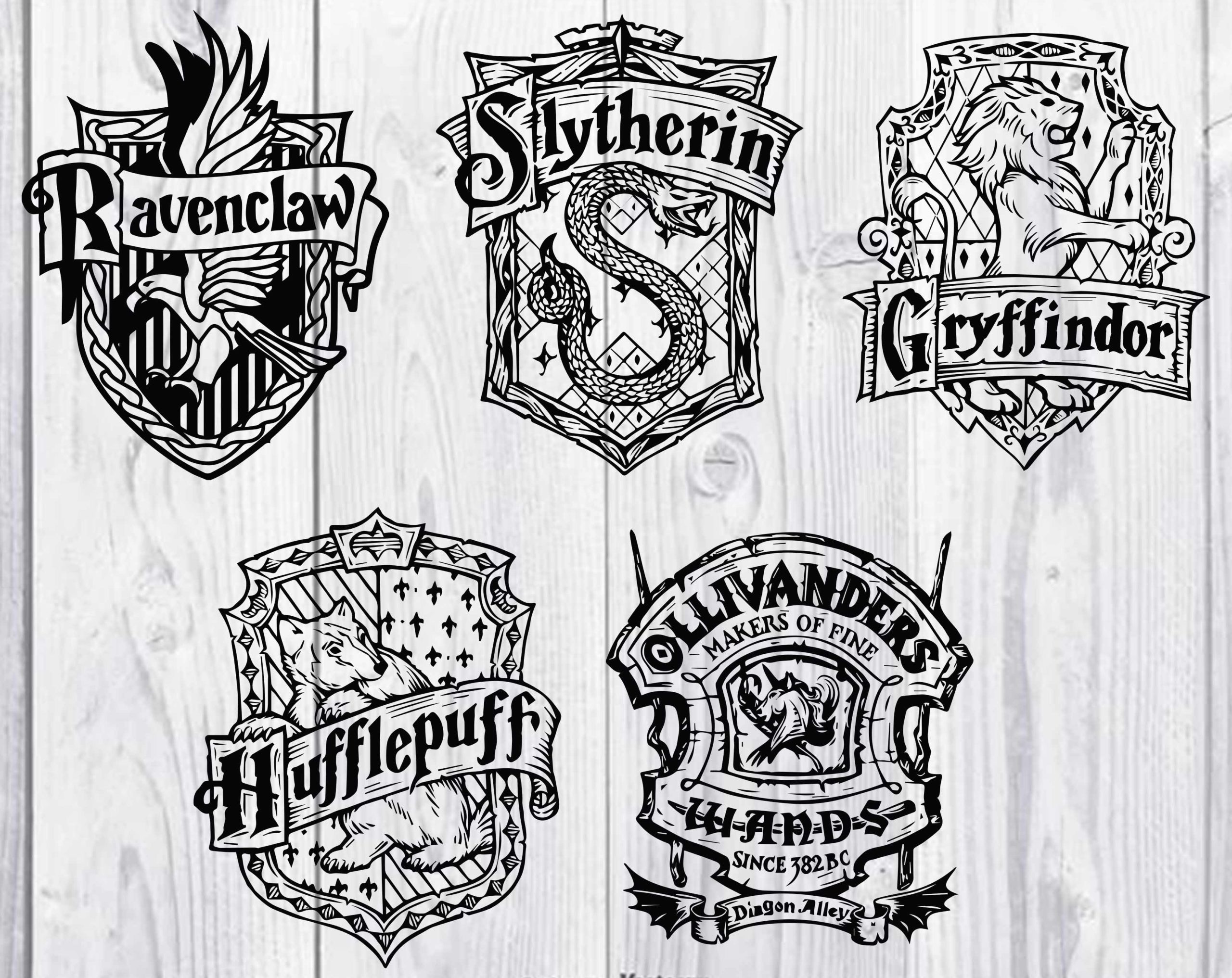 Download Hogwarts Houses Crests Svg Png Dxf Harry Potter Bundle Svg Png Dxf Harry Potter Silhouette Cricut Customer Satisfaction Is Our Priority