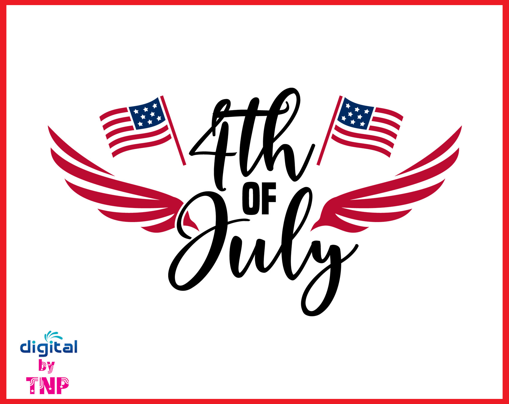 x.4th of july wings and flags svg, 4th July SVG Bundle, Clipart, SVG
