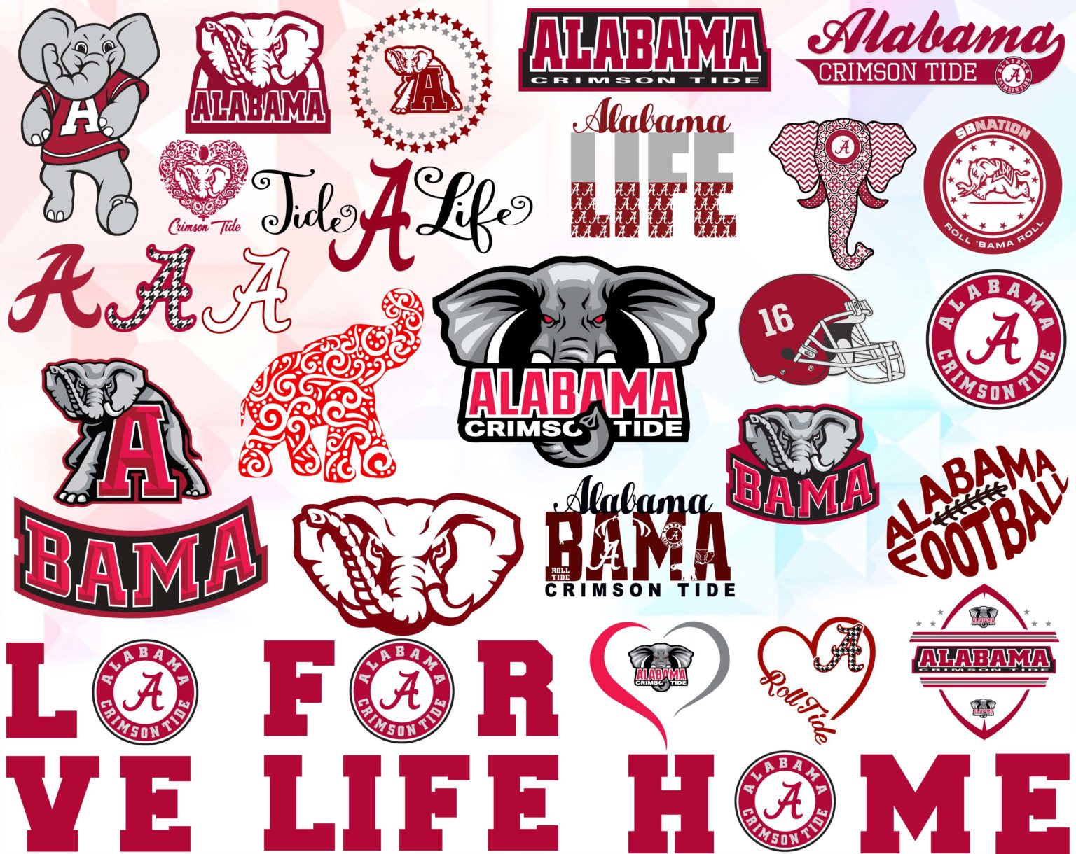 Alabama Crimson Svg, NCAA svg, NFL svg Football Svg Files, Tshirt