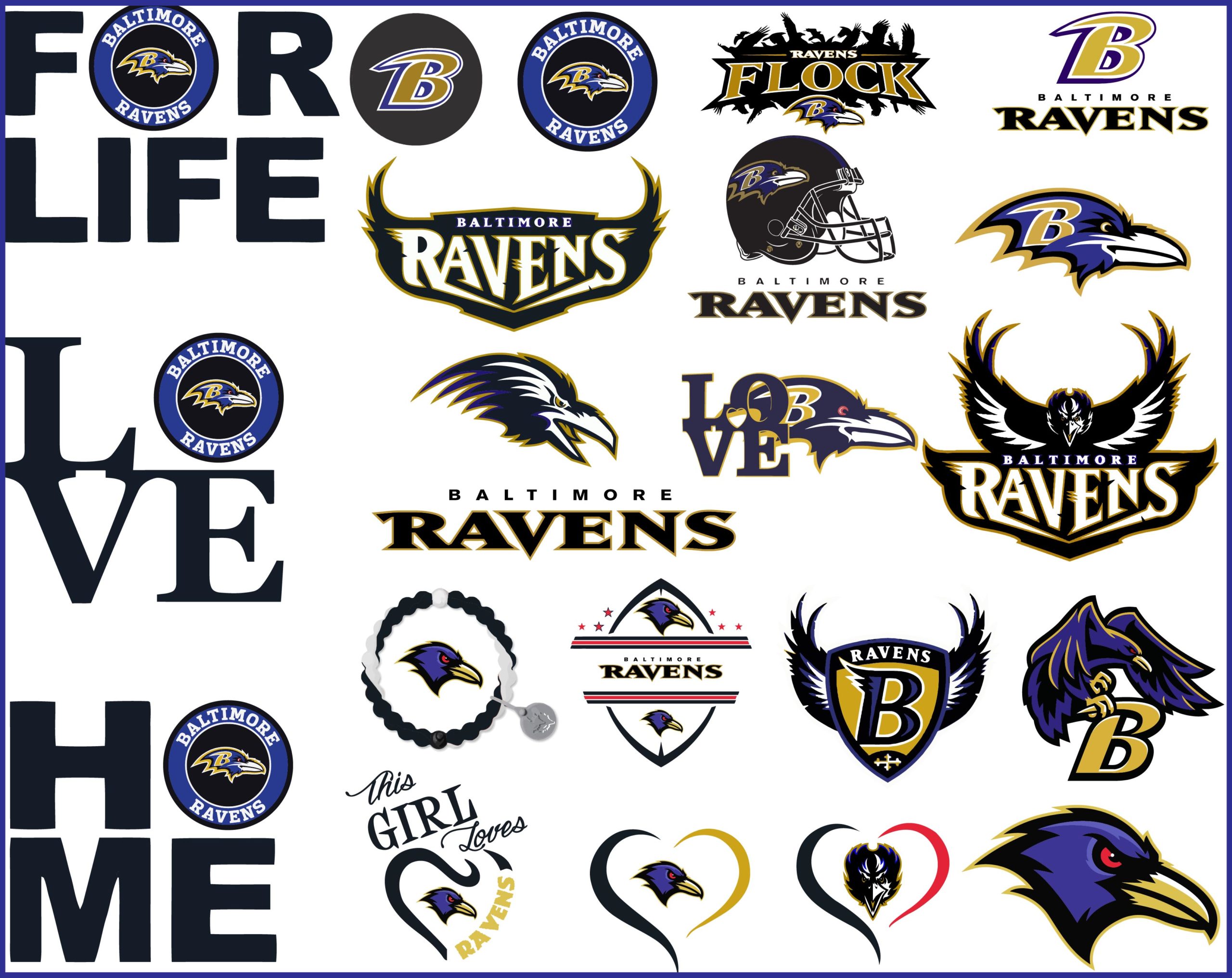 Baltimore Ravens Svg, NFL svg, Football Svg Files, T-shirt ...