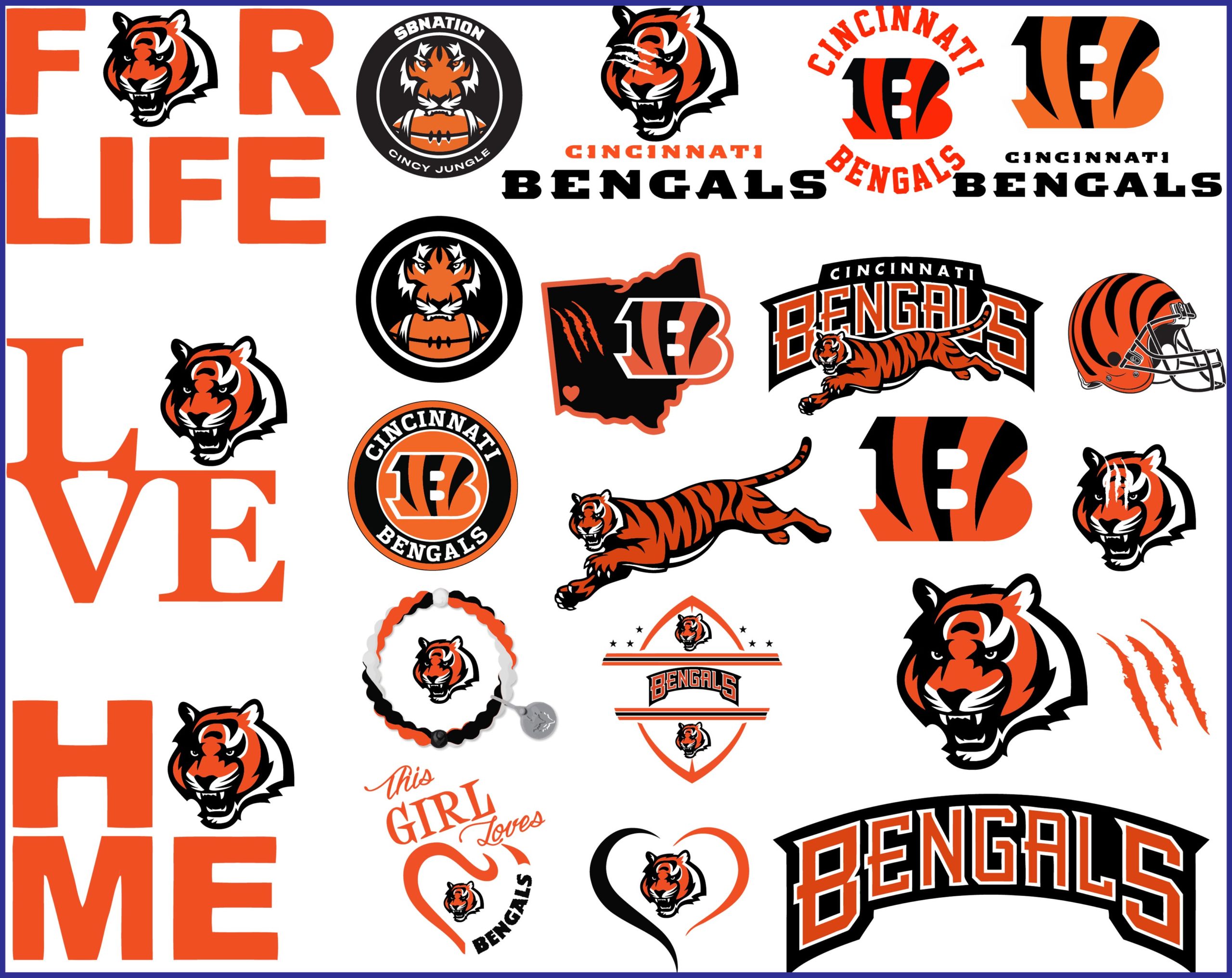 Cincinnati Bengals Svg NFL svg Football Svg Files T shirt design