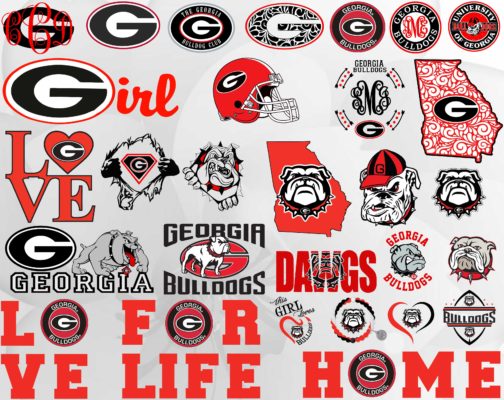 Georgia Bulldogs Svg, NCAA svg, NFL svg Football Svg Files, T-shirt
