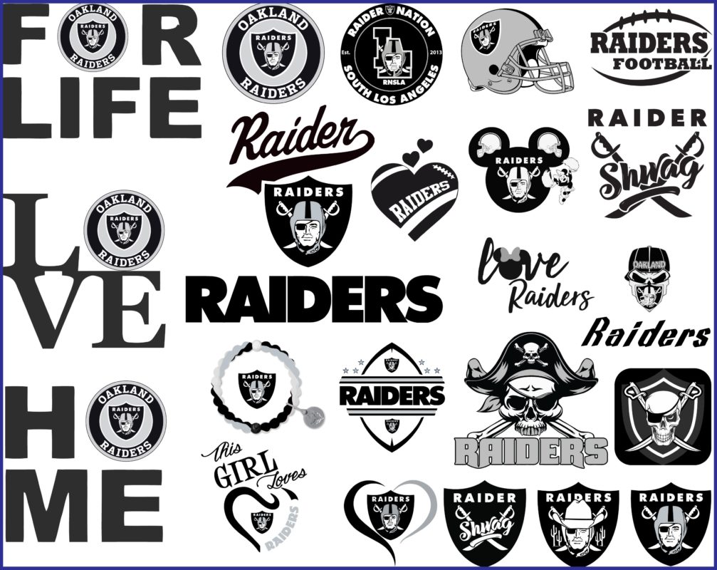 Oakland Raiders Svg, NFL svg, Football Svg Files, T-shirt design, Cut ...