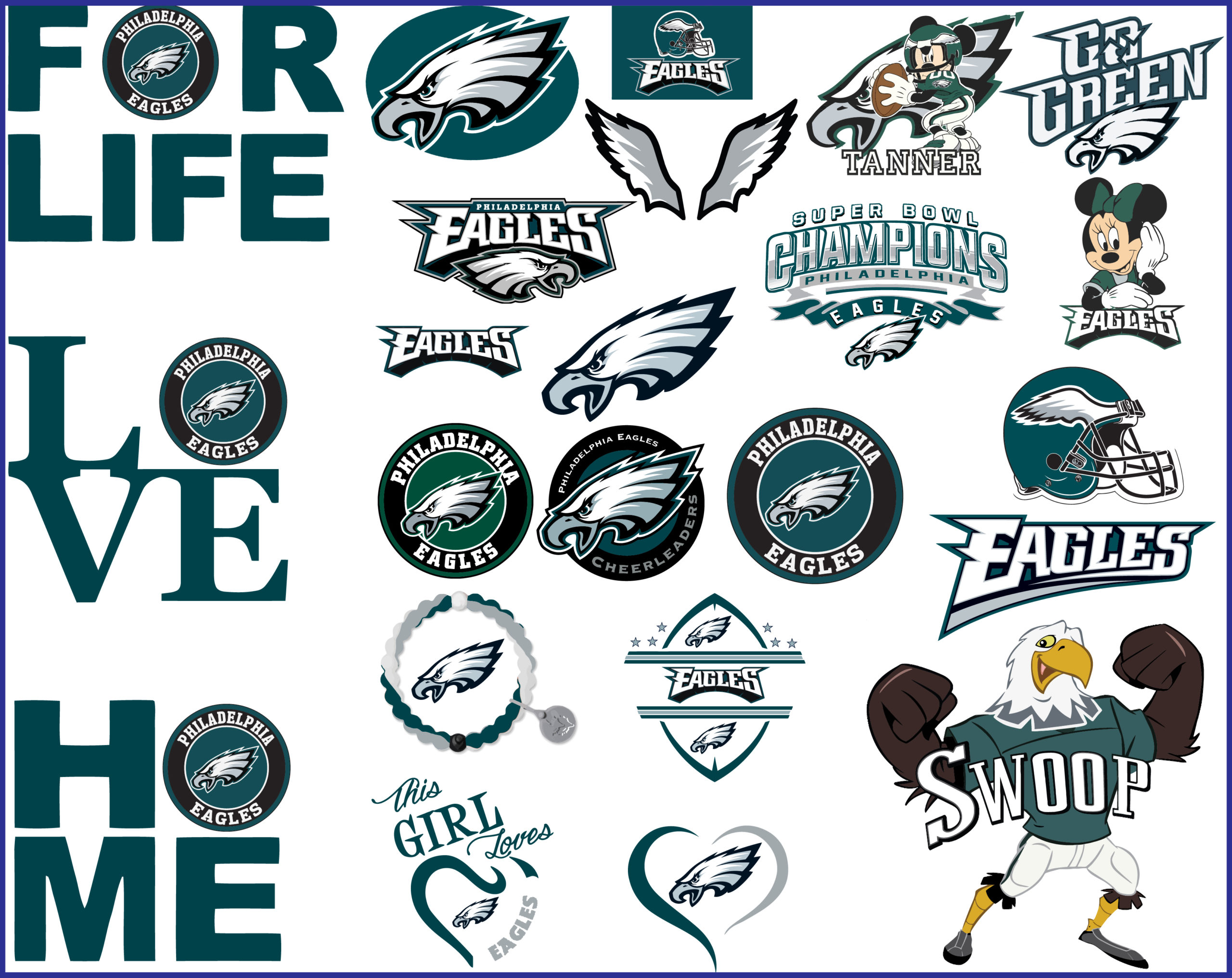 96 best ideas for coloring Printable Eagles Roster