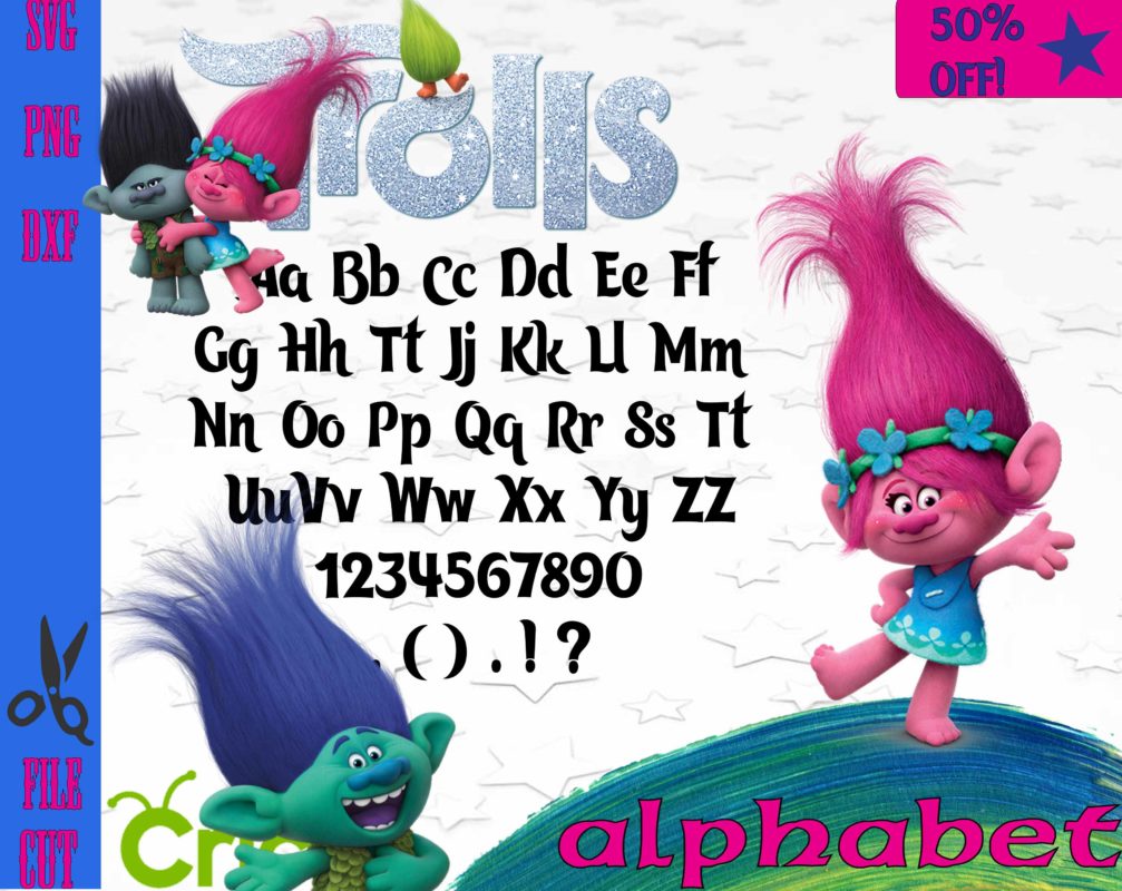 trolls font svg trolls font ttf alphabet svg letters svg font svg