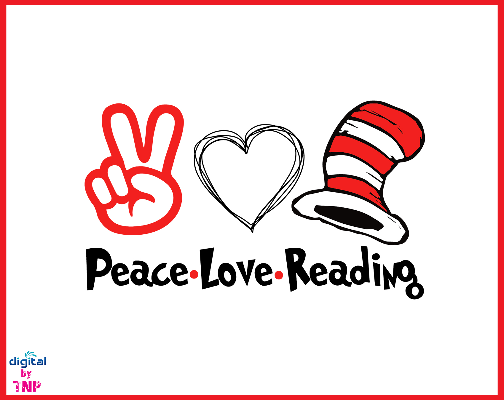 Download B, Peace love Reading Read Across America SVG, Dr Seuss ...
