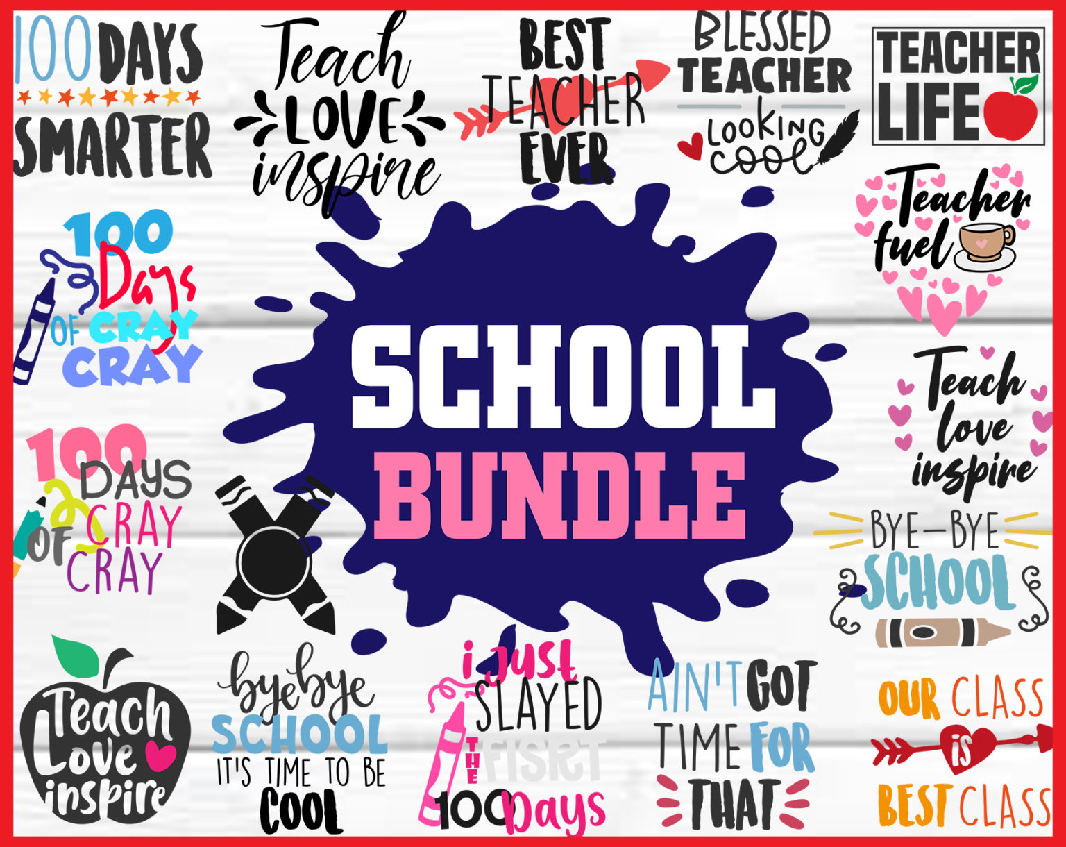 16+School svg Bundle, School svg, Livin That Life svg, Teacher svg ...