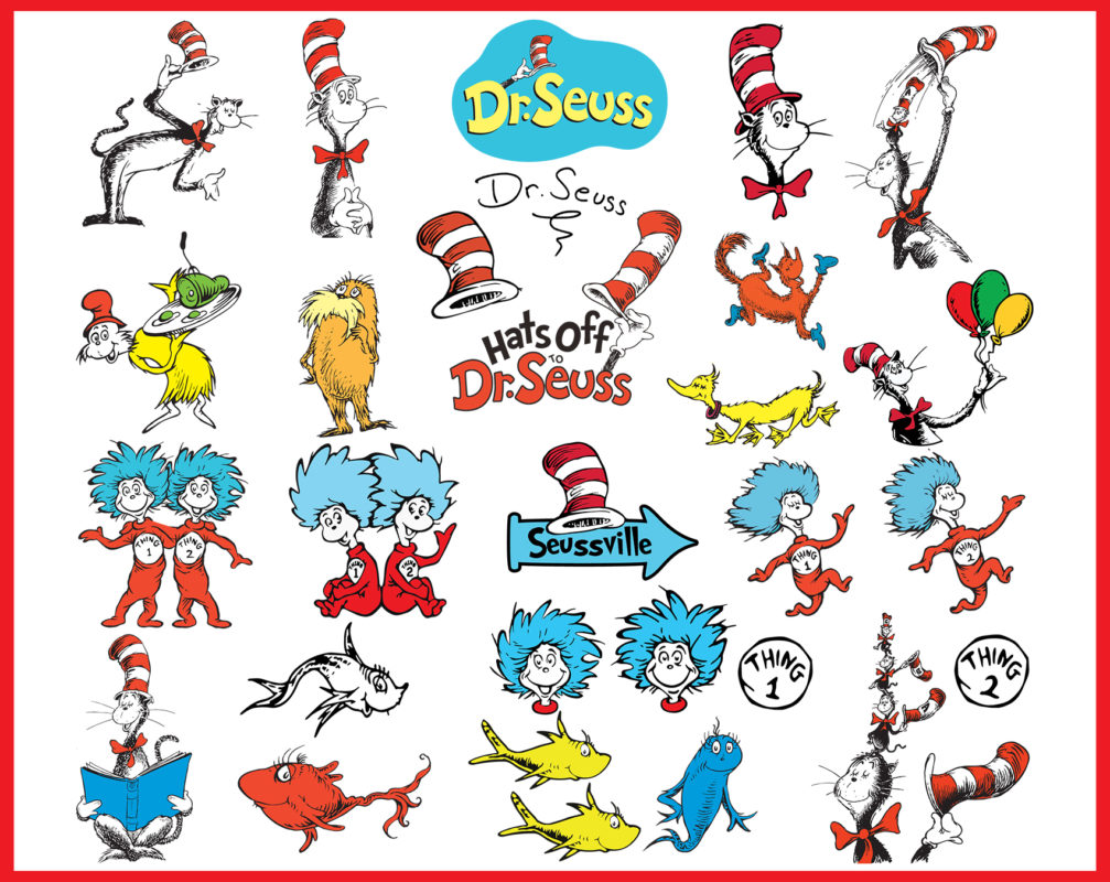 125 Design Dr Seuss 2020 Svg, Dr Seuss Svg Bundle, Cat In Hat Svg 