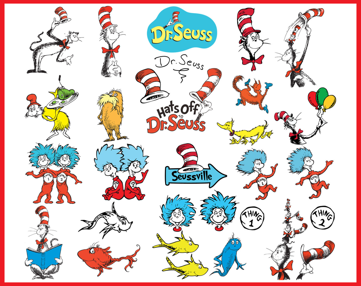 125 Design Dr seuss 2020 svg, Dr Seuss svg bundle, Cat in hat svg ...