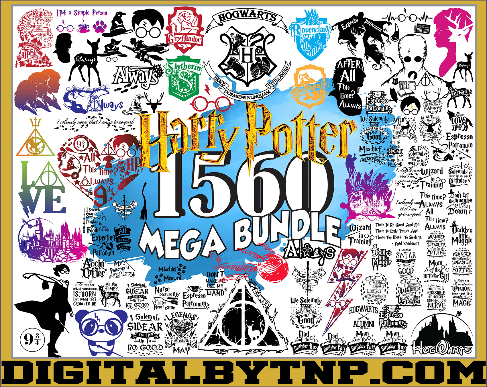 1550+ File Bundle Harry Potter Svg, Cricut, Clipart – Customer