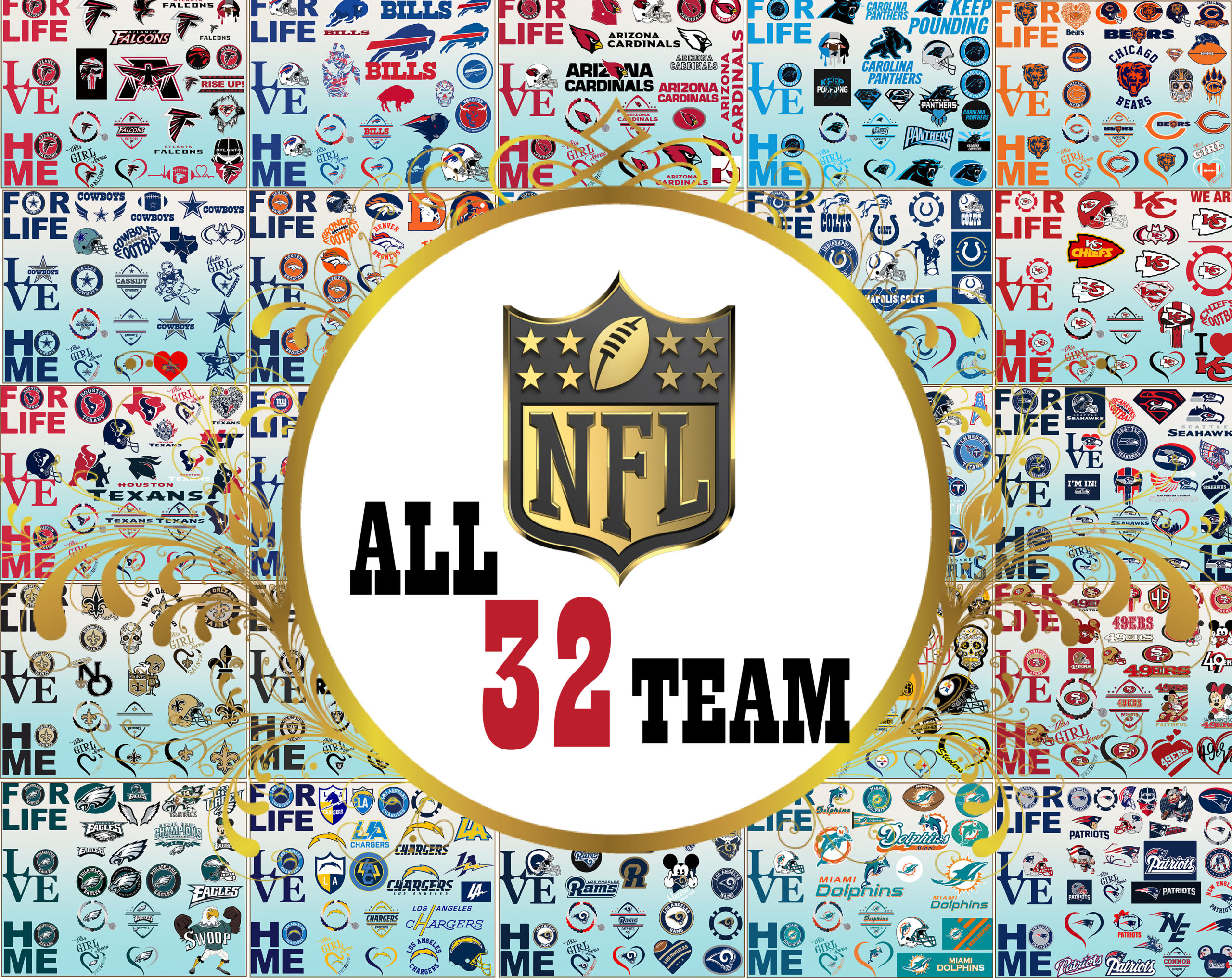Download Bundle 32 NFL Svg, NFL svg, Football Svg Files, NFL logo ...