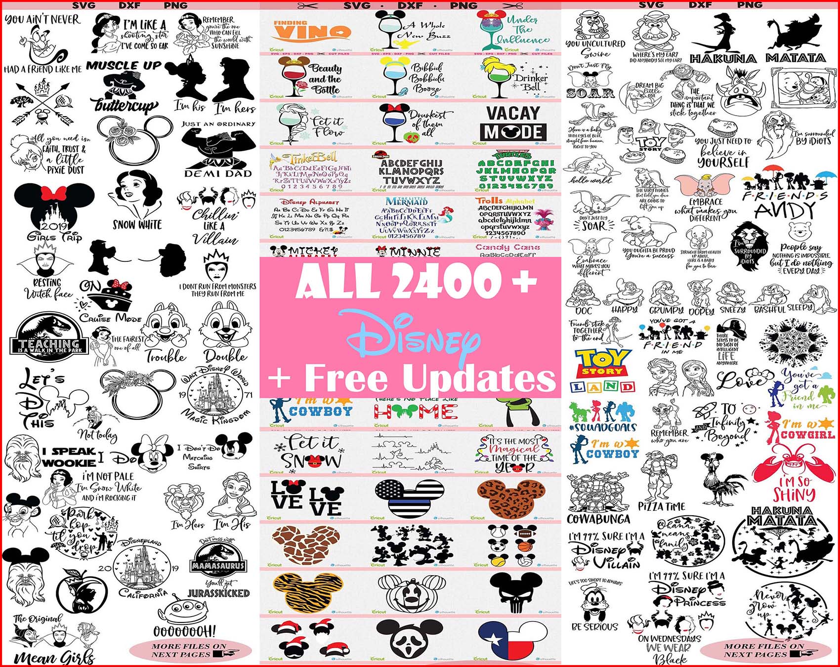 Download 40K+ Disney Bundle and Big Gift Svg Files, svg files for ...