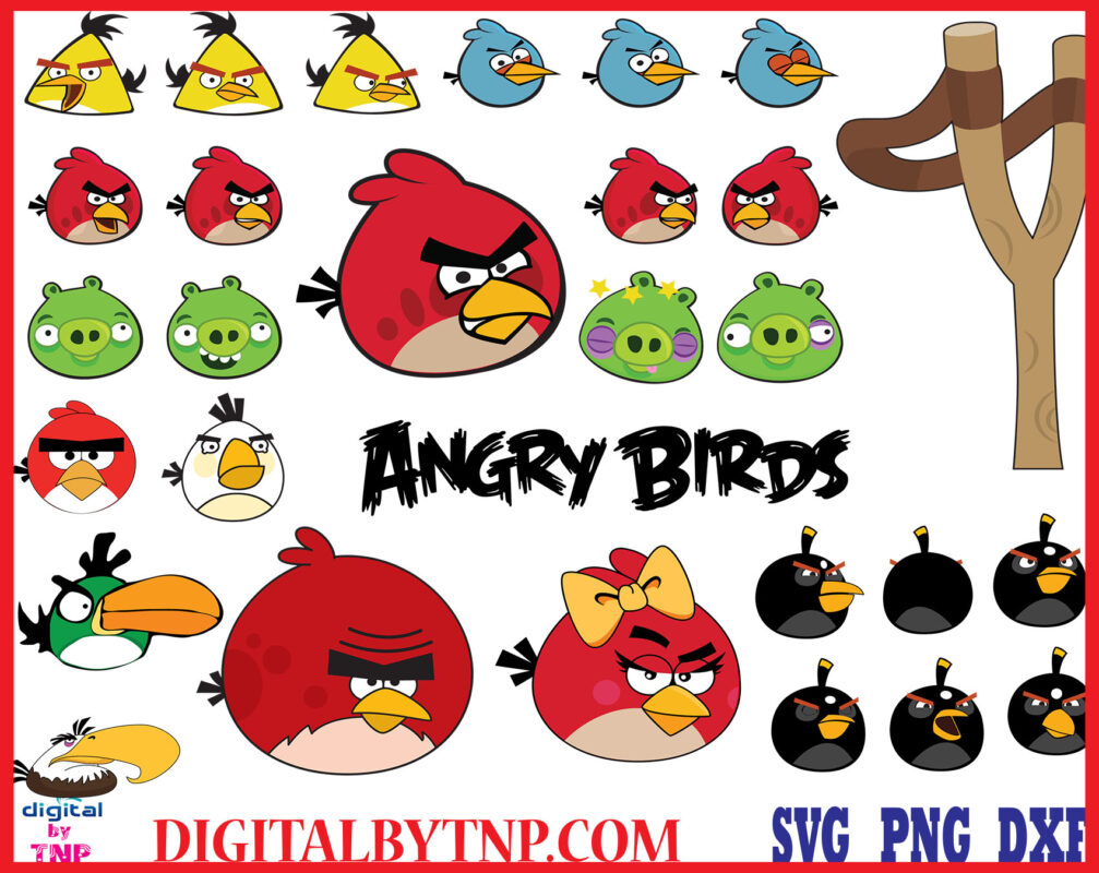 Angry Birds Clipart, svg png eps, cricut cutting file vector file ...