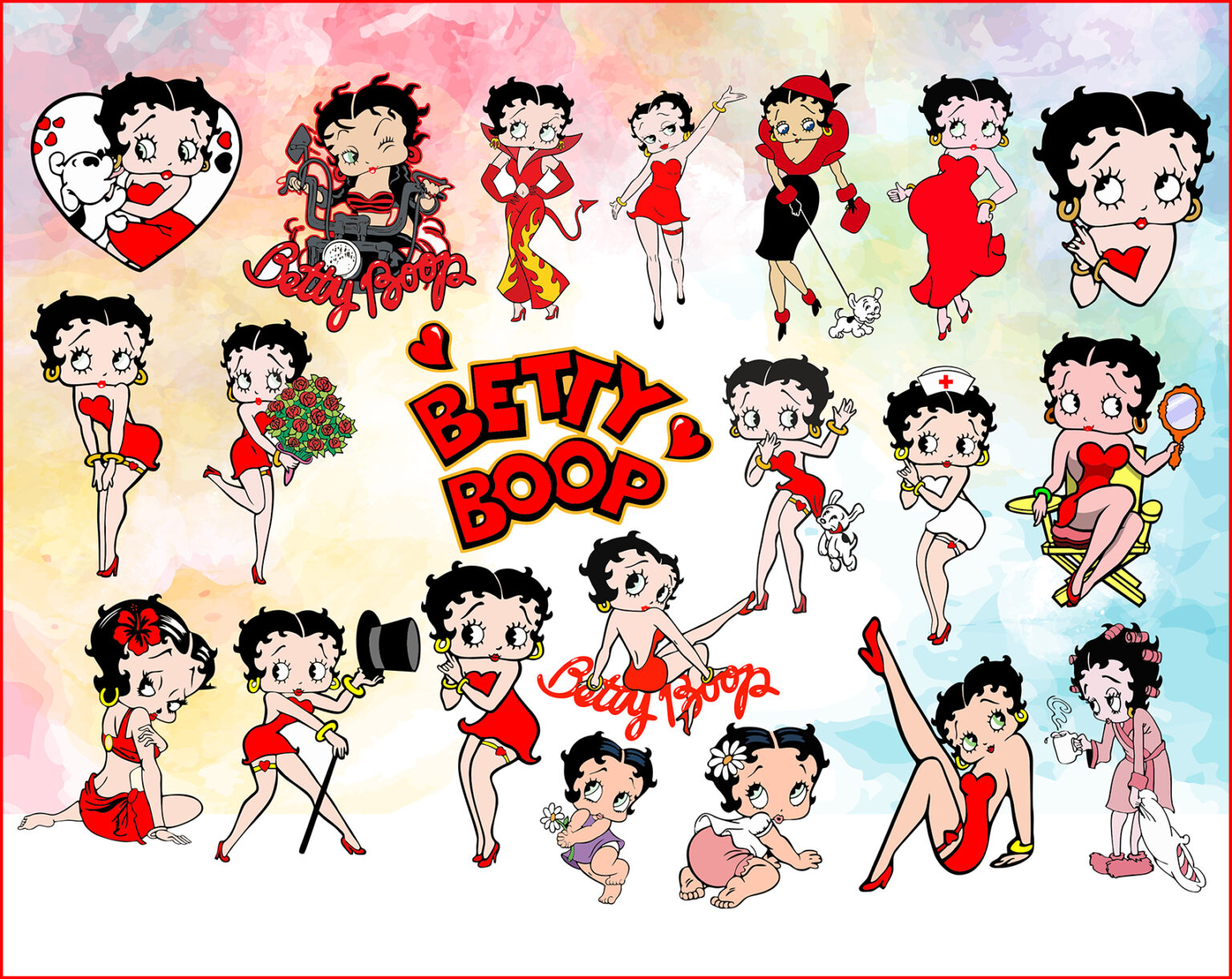 silhouette betty boop svg free