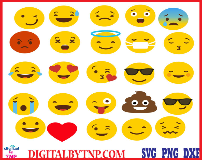 Download Emoji SVG,Emoji svg files,Emoji vector files |ai Files dxf Files SVG Files, Cricut Cut Files ...