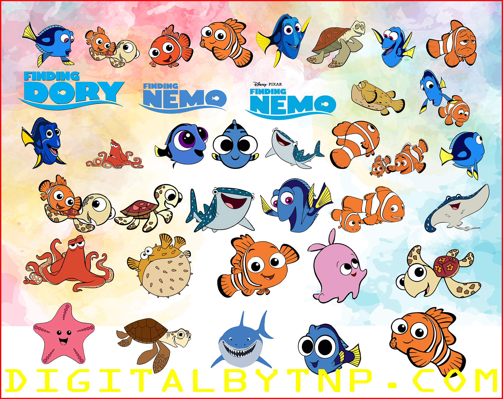 Download Finding Nemo SVG Bundle, Disney svg, Disney bundle svg ...