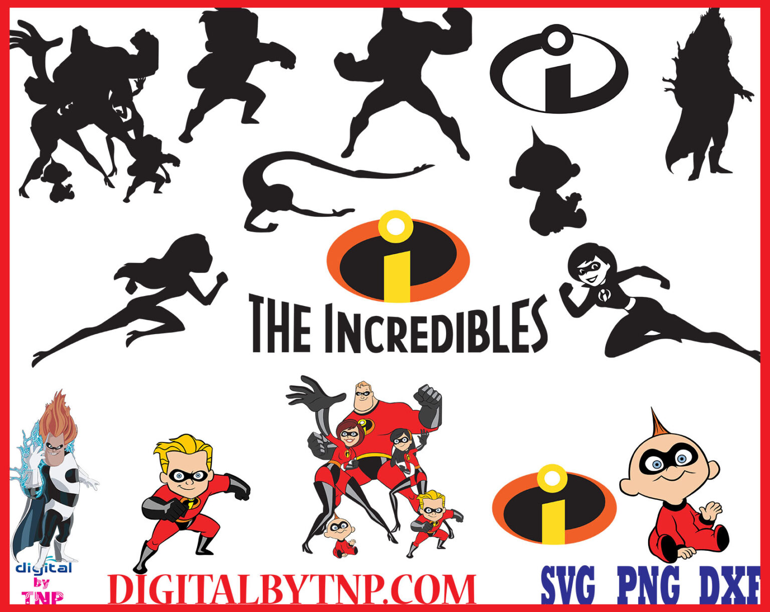 The Incredibles SVG Bundle, Incredibles Clipart, Incredibles Cut File