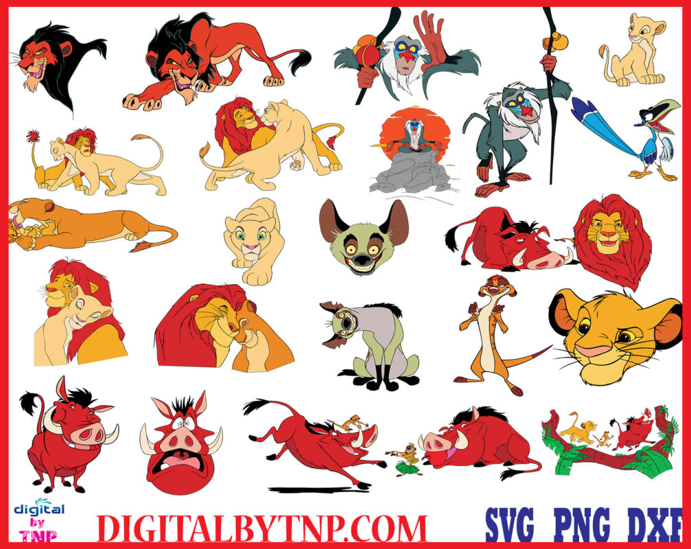 Download Lion King SVG, Lion King bundle svg, Simba Svg, Pumba Svg, Lion King ClipArt, Lion King Vector ...