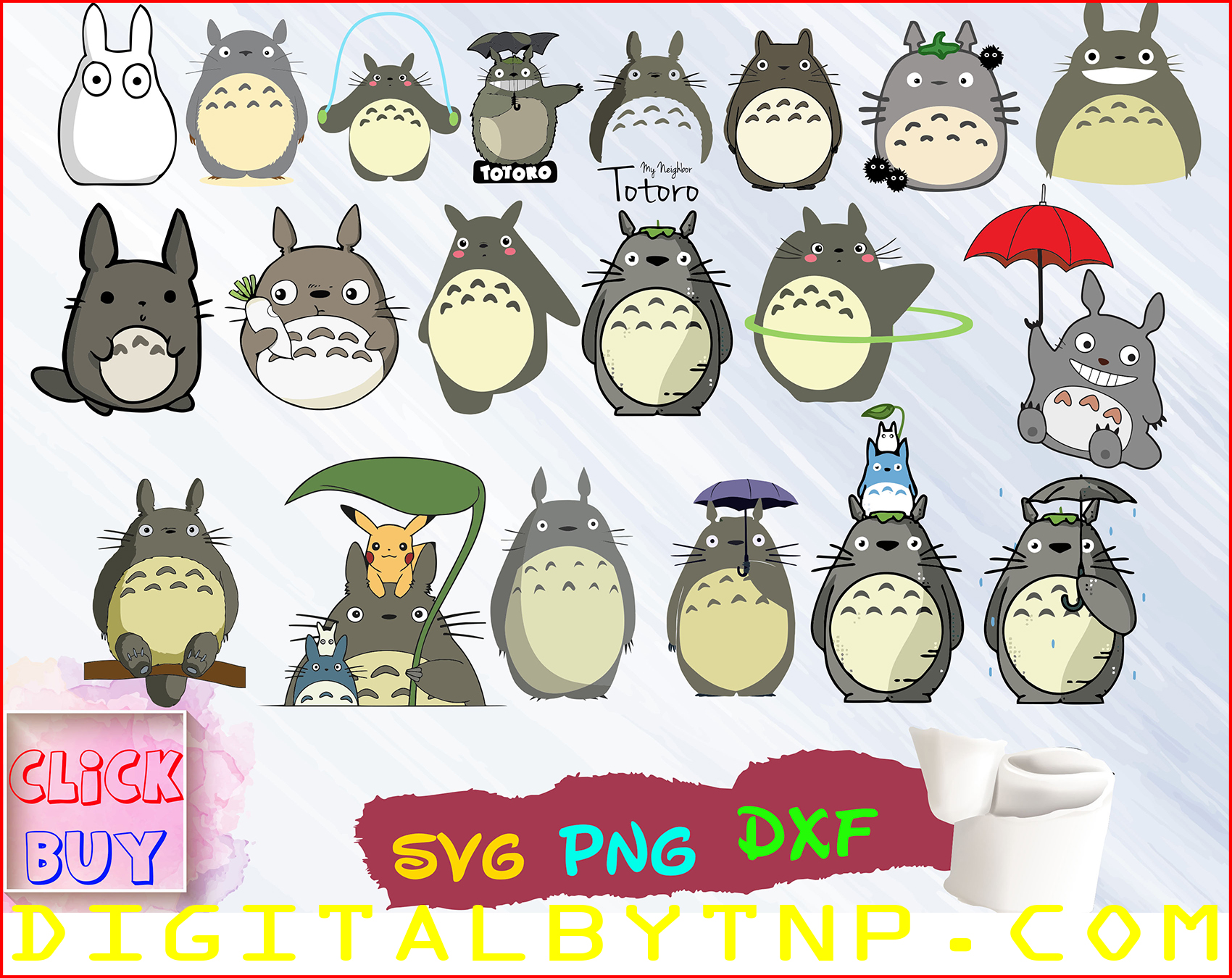 Download Bundle Totoro,My neighbor Totoro,Totoro Buscat svg,Buscat ...