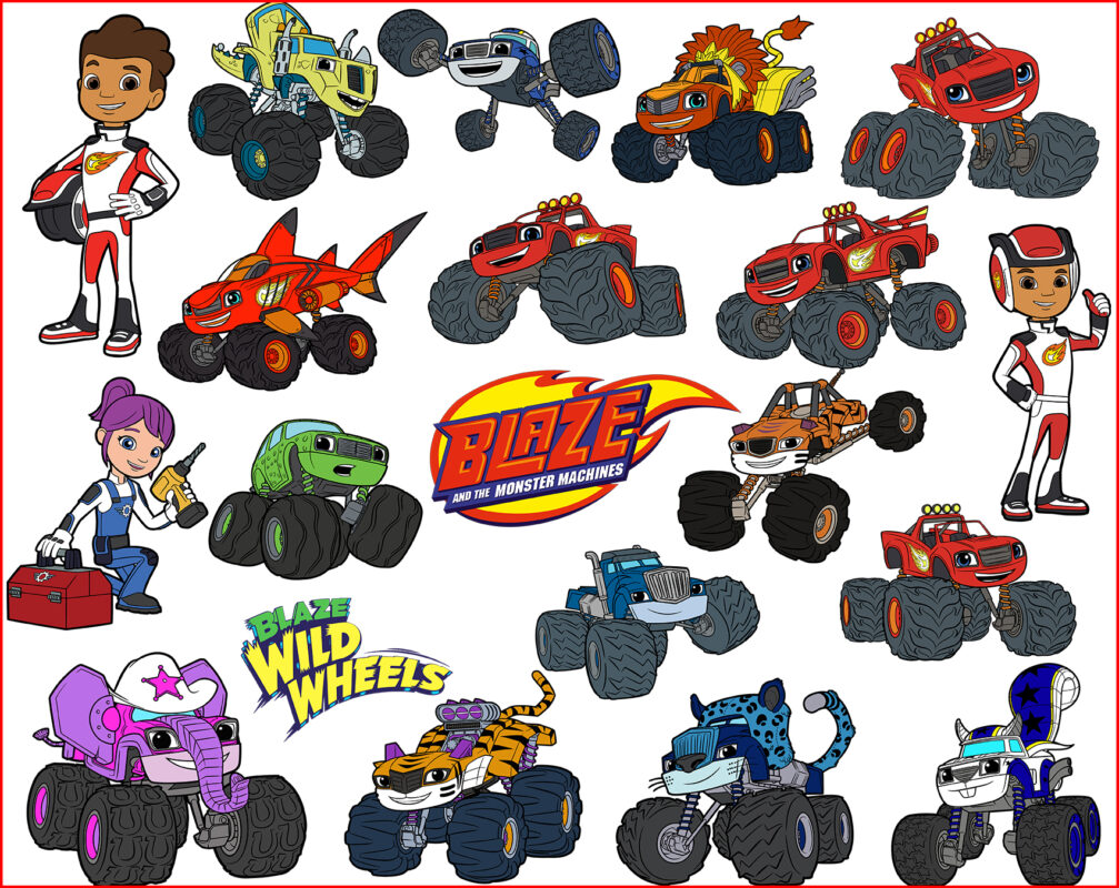 Printable Blaze And The Monster Machines Characters