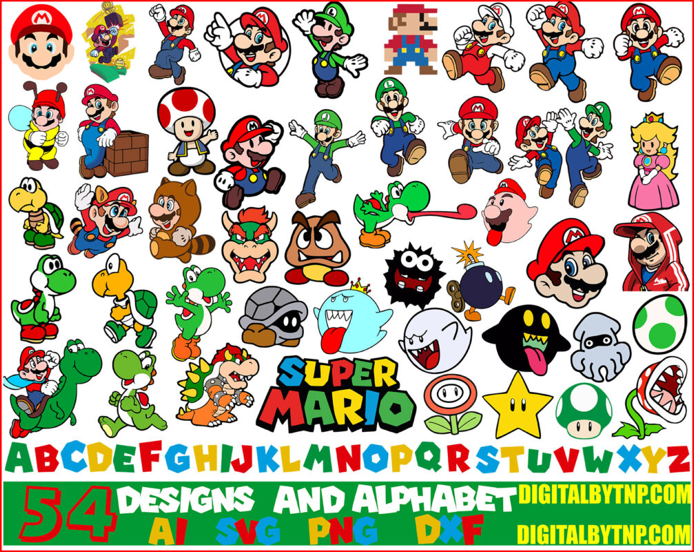 Mario Svg Bundle, Mario Svg, Cricut, Clipart – Customer Satisfaction is