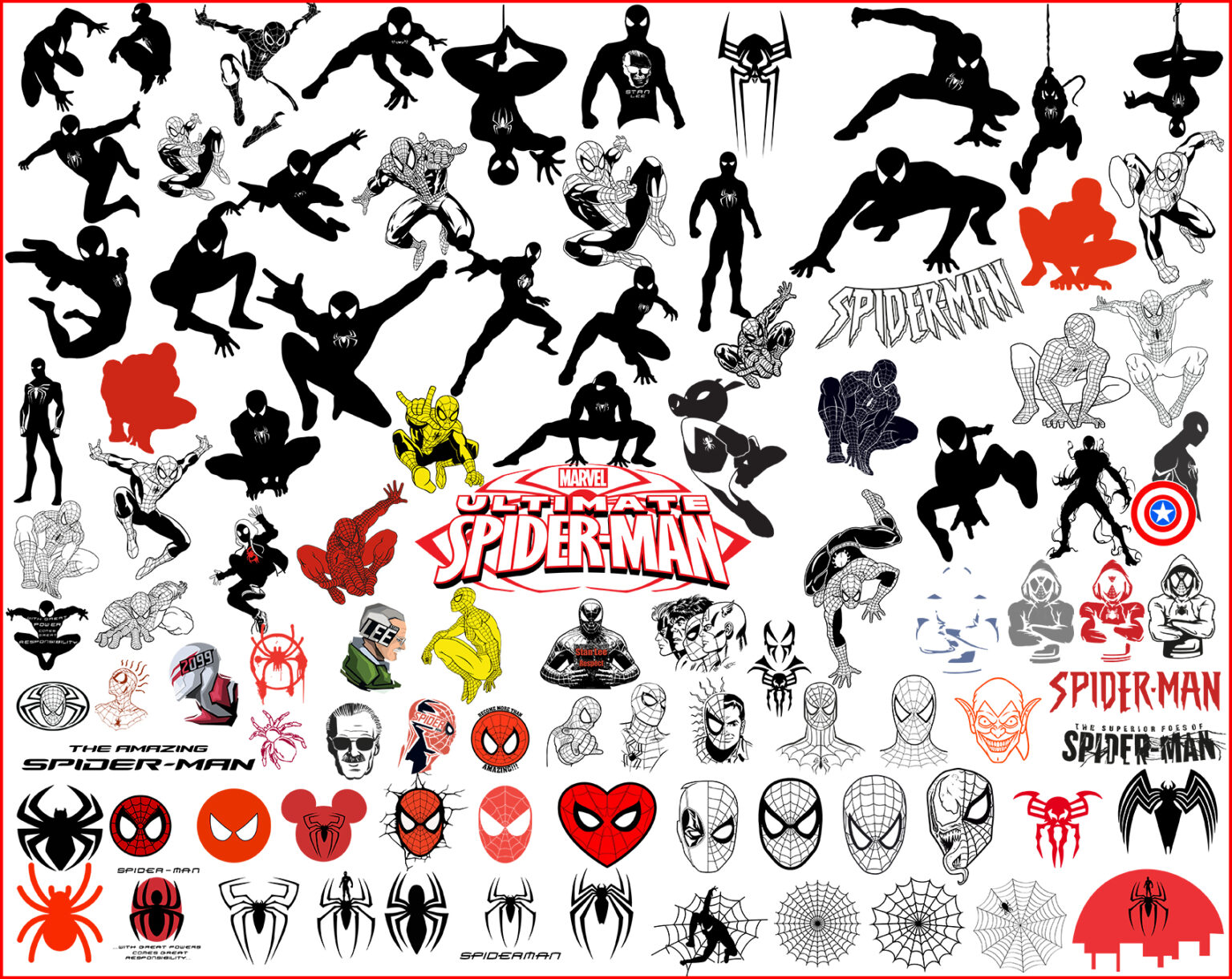 Download Spiderman SVG bundle, Spiderman clipart, cutfiles, dxf, eps, png files, superhero svg, clipart ...