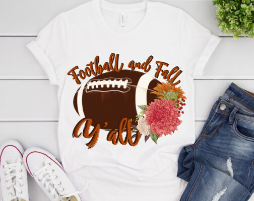 Football and Fall Yall PNG – Sublimation design – Sublimation design ...