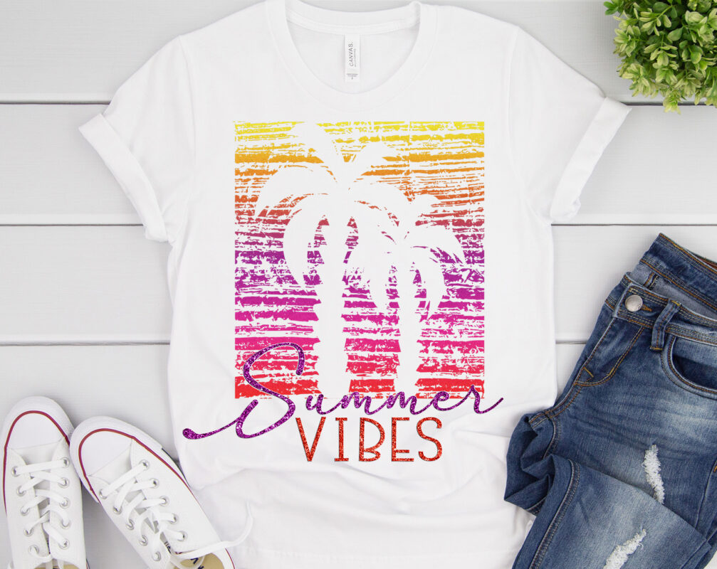 Download Summer vibes PNG file for sublimation, DTG printing ...