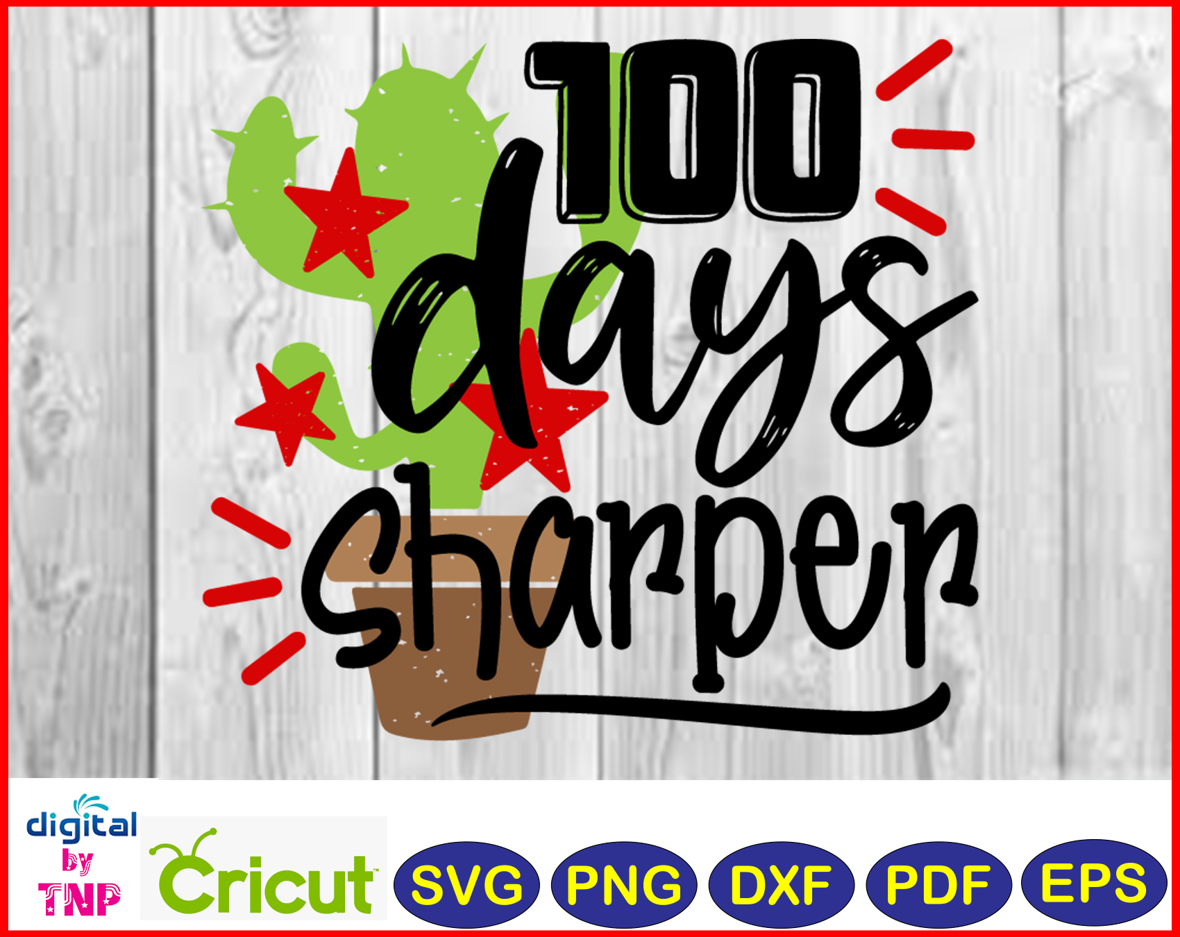 Download 100 days sharper SVG, PNG, DXF, PDF, EPS,Teacher svg ...
