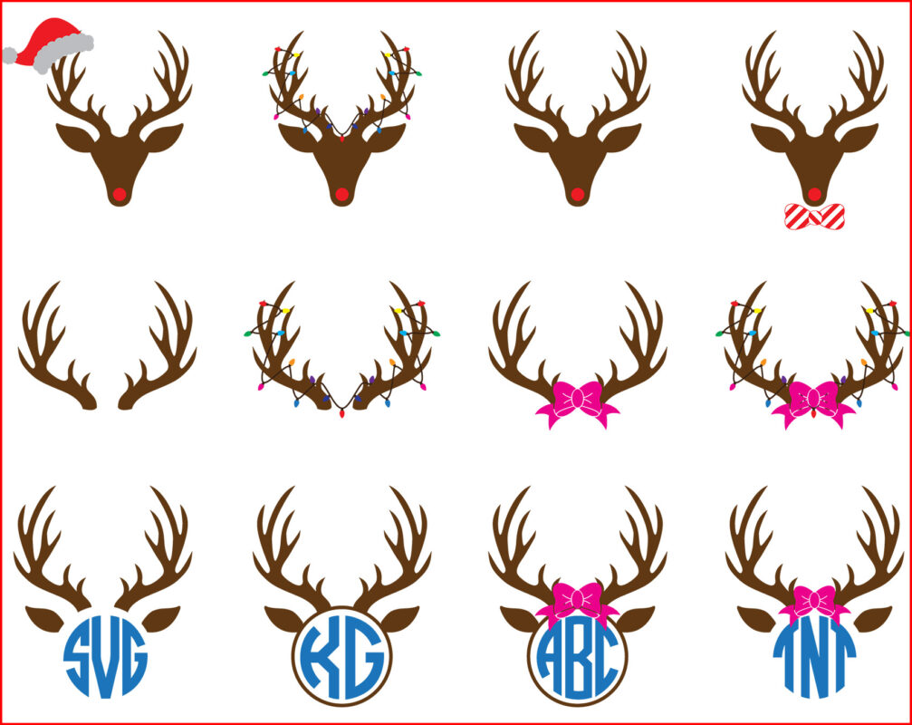 Deer Christmas SVG,PNG,DXF,PDF, Clipart, Cricut – Customer Satisfaction