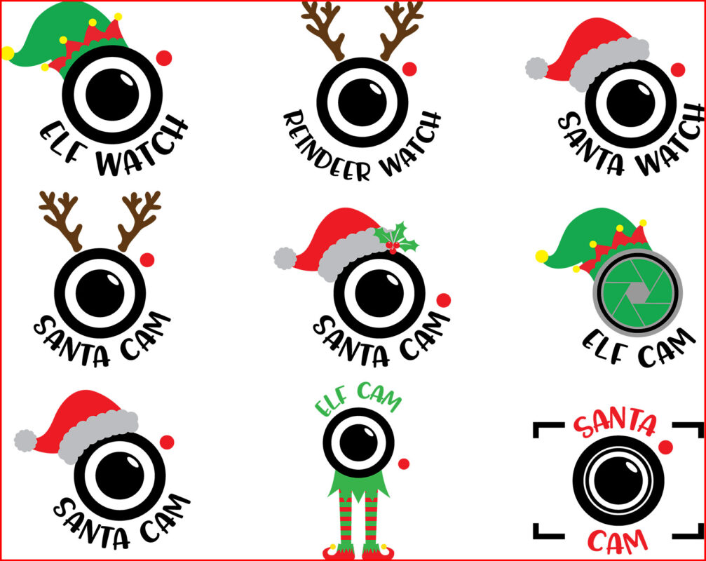 Santa cam SVG,Santa cam SVG Bundle, Cricut, Clipart – Customer