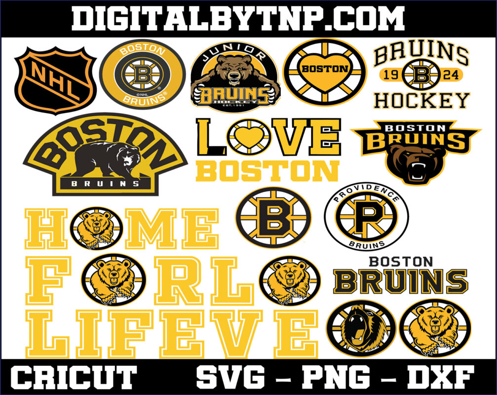 Boston Bruins Logo Svg, Boston Bruins Bundle Svg, NHL Hockey Svg,Png