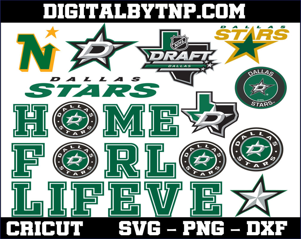 Dallas Stars Logo Svg, Dallas Stars Bundle Svg, NHL Hockey Svg,Png,Dxf