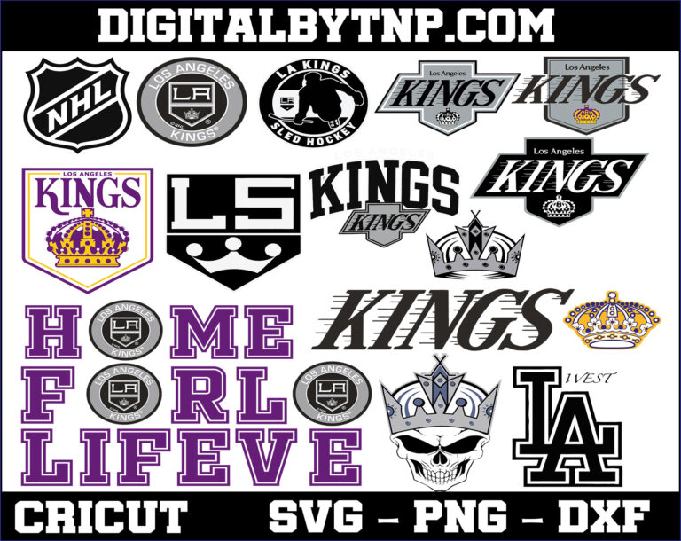 Los Angeles Kings Logo Svg, Los Angeles Kings Bundle Svg, NHL Hockey ...