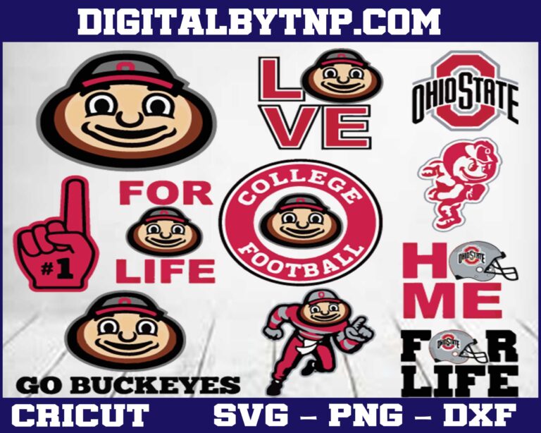 Ohio State Buckeyes Svg, NCAA Football Svg Dxf Eps Png, Cricut, Cutting ...