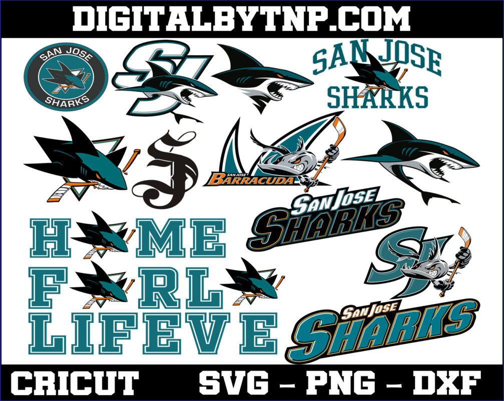 San Jose sharks Logo Svg, San Jose sharks Bundle Svg, NHL Hockey Svg