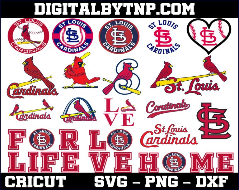 St Louis Cardinals Svg, MLB svg bundle, Sports Logo Baseball Cricut