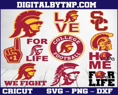 Usc Trojans Svg, Ncaa Football Svg Dxf Eps Png, Cricut, Cutting File 