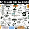 Gilmore Girls SVG PNG Bundle, Gilmore Girls TV Show SVG, Gilmore Girls svg, png, dxf