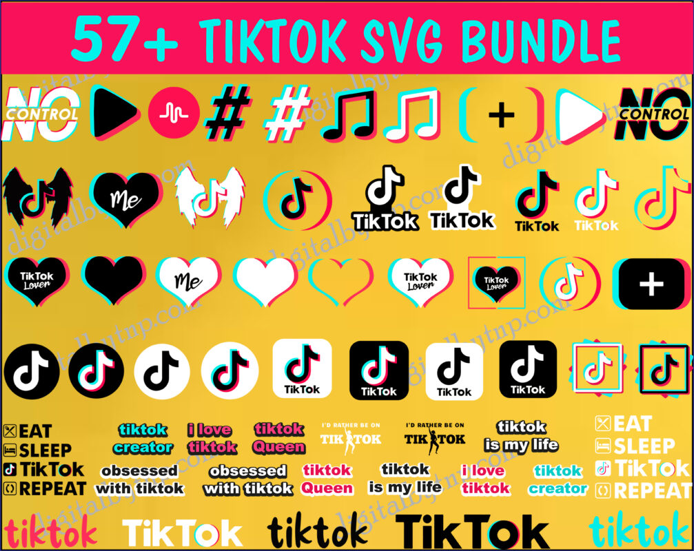 Tiktok Logo Svg Tiktok Symbols Bundle Tiktok Svg Tikt - vrogue.co