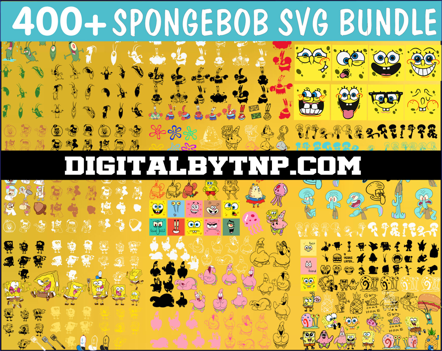 1000+ SpongeBob SVG Bundle, Crabs svg, Patric svg, Plankton svg