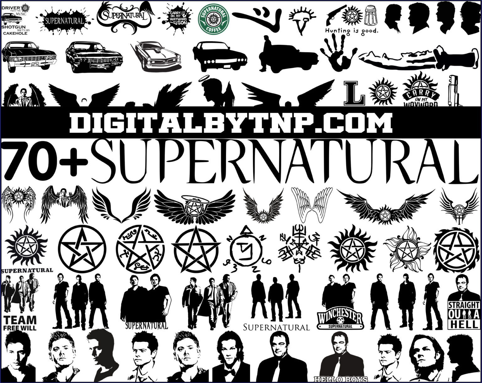 Supernatural svg bundle, Supernatural svg, Supernatural svg clipart