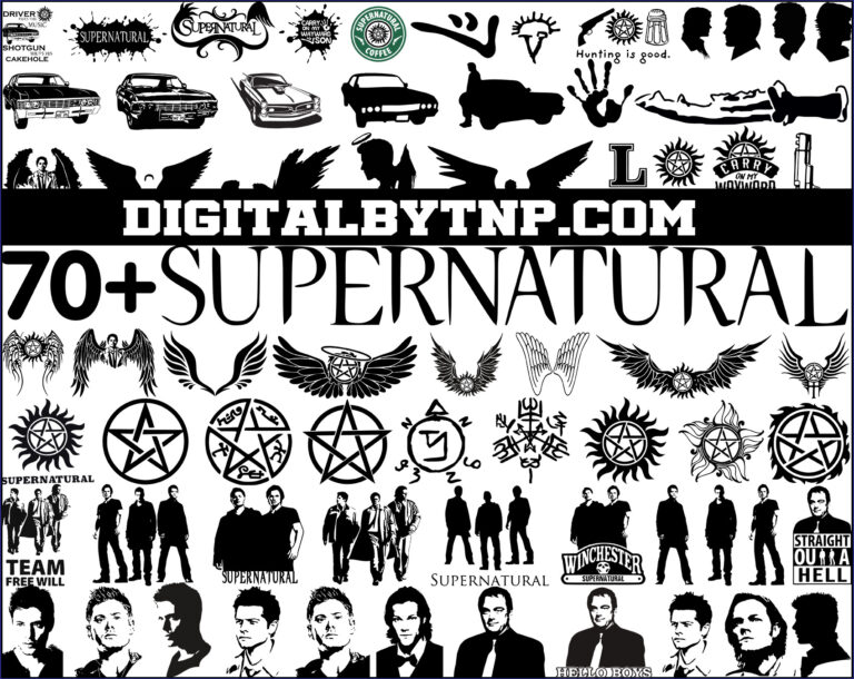 Supernatural svg bundle, Supernatural svg, Supernatural svg clipart ...